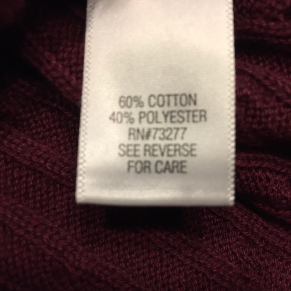 CROFT & BARROW Cable Classic Sweater Sangria XL - Picture 3 of 6